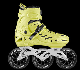 Patines canariam xpro con chasis raptor y ruedas blacksonic